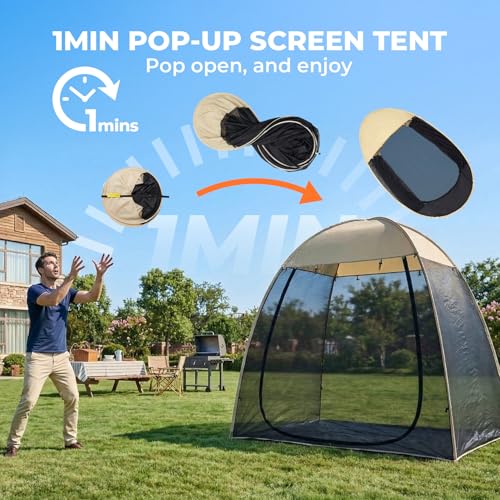 Pop Up Screen House Tent (7 x 4 x 6.5 FT)