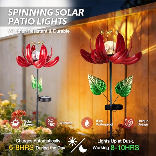 Solar Lights Outdoor Garden Decor (Charming Purple)