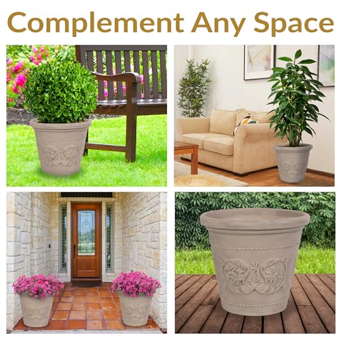 Arabella 19.5'' Plastic Planter Pot for Plants