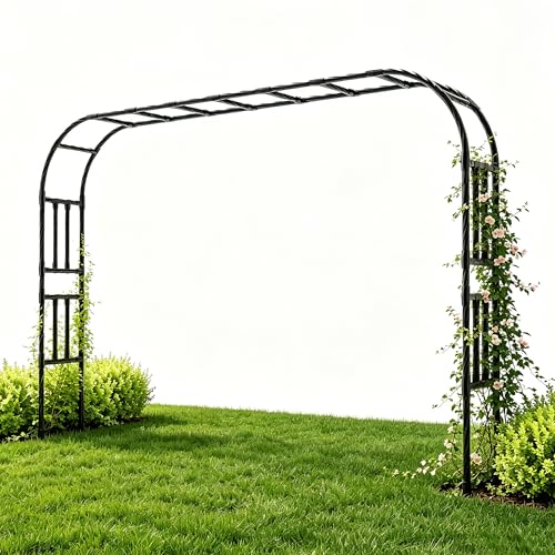 Thickened Metal Garden Arch (126（L）*94(H)*16(W)IN)