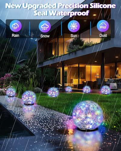 Garden Solar Ball Lights Outdoor Waterproof (4.7 Inch)