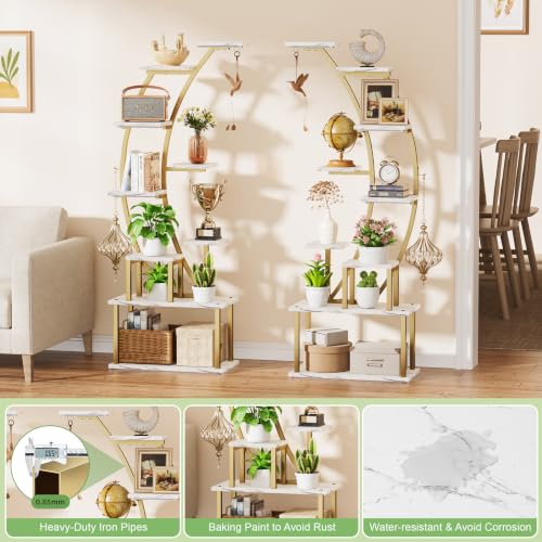 2 Pack Plant Stand Indoor with Grow Lights