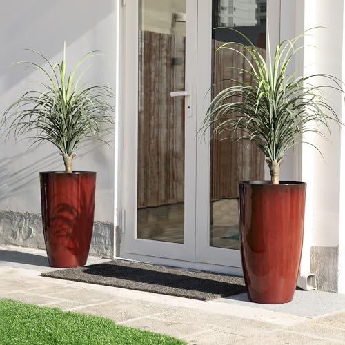 23.5" H Oversized Tall Planter (23.5" H / Gradient Red)