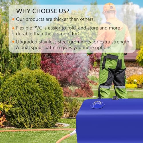 Water Tank 150 Gallon Water Storage Bladder (Blue / 150GAL)
