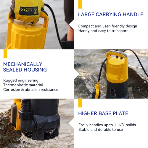 1.2HP Sump Pump (Yellow)