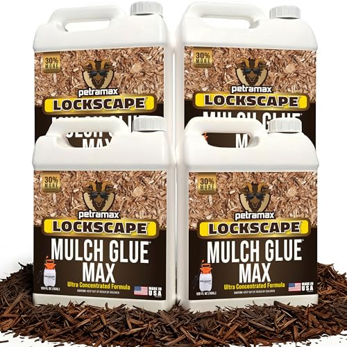 Max Lockscape Rock and Mulch Glue for Landscaping (4 Gallon)