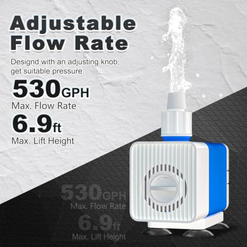 530GPH Water Fountain Pump 35W Pond Pumps Ultra