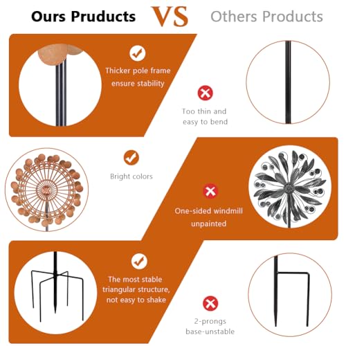 360° Wind Spinners Outdoor (13-Brown2)