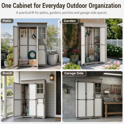 Outdoor Storage Cabinet (White / 47" x 20" x 70")