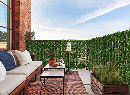 118x39.4in Artificial Ivy Privacy Fence Wall Screen (32.24 Sq Ft)