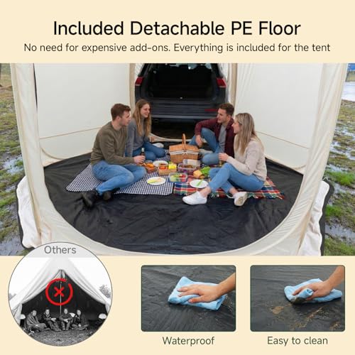 5 Person Pop Up SUV Tent (8.6'x8.6'x6.7'H)