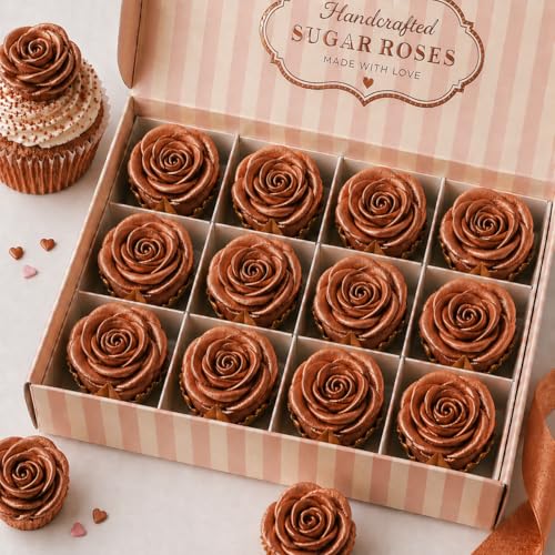 Metallic Edible Copper Roses (Copper)