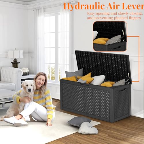 121 Gallon Outdoor Storage Box Waterproof