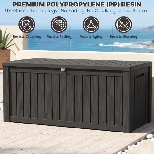 Outdoor Storage Box (Black / 150 Gallon 3.0)