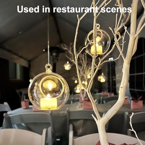 39 Pcs 4 Inch Hanging Glass Globes Orbs (39 Count)