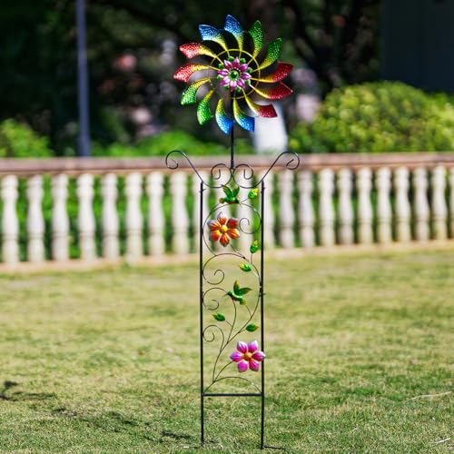 51.8" Wind Spinner with Garden Trellis