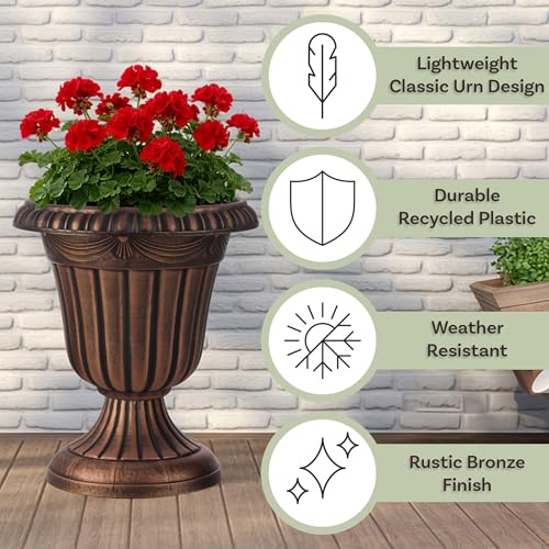 Outdoor Planter 2 (Rustic Bronze)