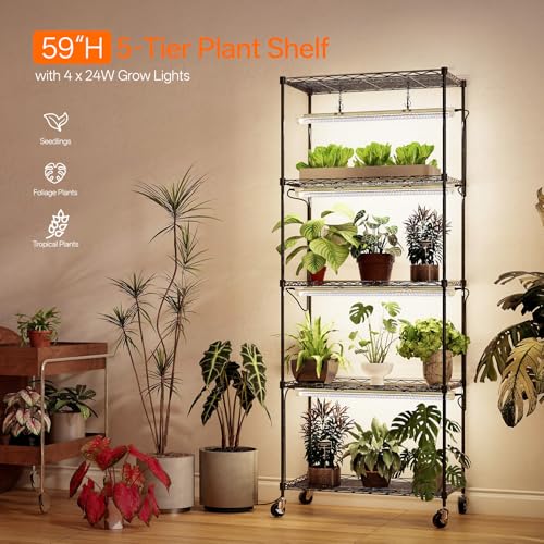 Plant Stand with Grow Light