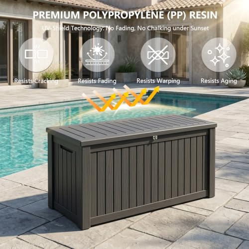 Outdoor Storage Box (Black / 180 Gallon 3.0)