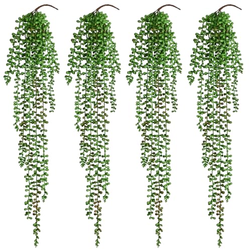 8Pcs Artificial Hanging Plants for Outdoors (Tears of a Lover / 8Pcs Plants)