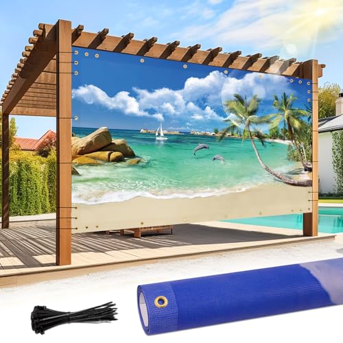 Custom Design Patio & Gazebo Backdrop Screen (Customized Size / Customized Design)