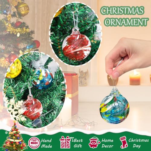 Christmas & Halloween Glass Ball Ornaments