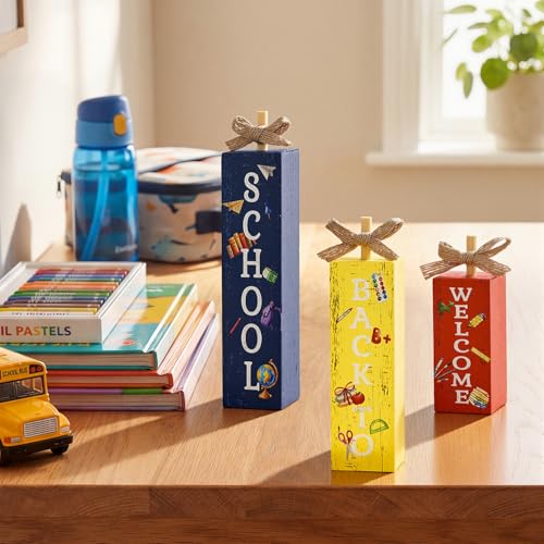 Smile Wooden Tabletop Decor (Letter School)