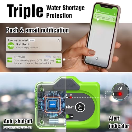 Direct WiFi Connection Smart Auto Plant Waterer Indoor Drip Irrigation System Kit Local Storage Memory (green-WiFi / Direct WiFi APP Control)