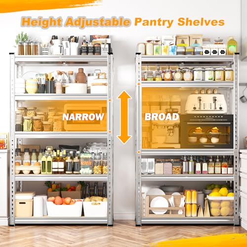 Storage Shelves (28"W x 12"D x 59.8"H)