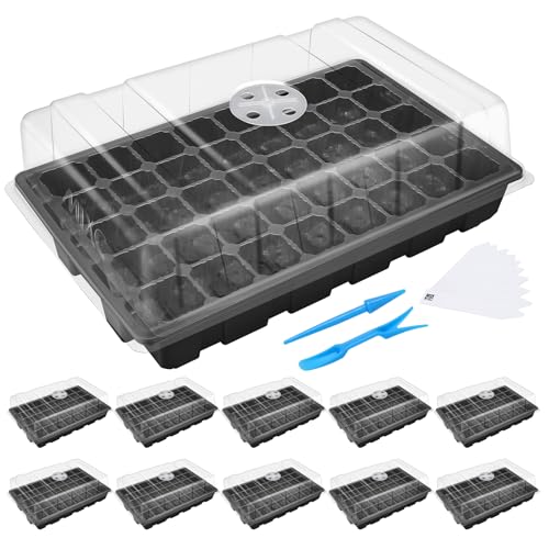 10Pack Seed Starter Tray (Black / 40-Cell 10-Pack)