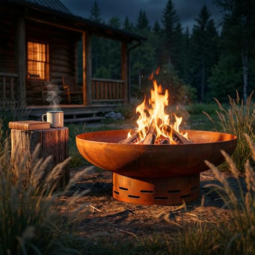 Fire Pit for Outside Wood Burning (27.5" Dia.)