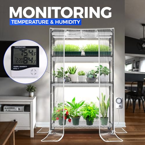 CX5Z Indoor Greenhouse with Grow Light (5000K-CX5Z / 35.4x13.8x59IN w/ Tent)