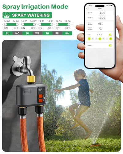 WiFi Sprinkler Timer 2 Zone (2 Zone Brass Inlet & Outlet)