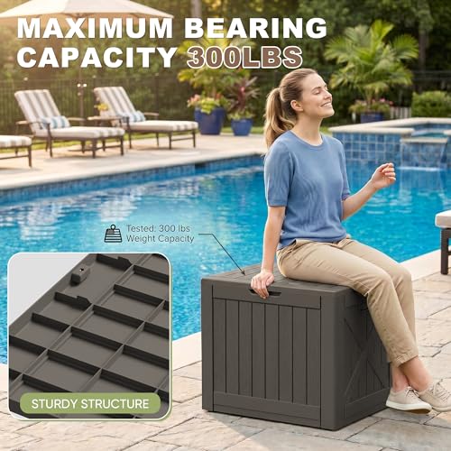 40 Gallon Resin Deck Box (Brown / 40 Gallon)