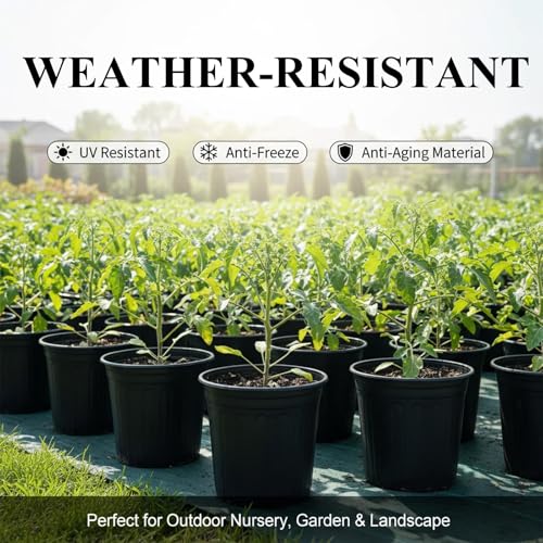 50 Pack 2 Gallon Flexible Plant Nursery Pots for Plants with Drainage Holes (2 Gallon)