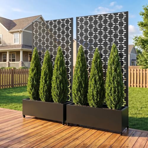 Metal Raised Garden Bed with Trellis