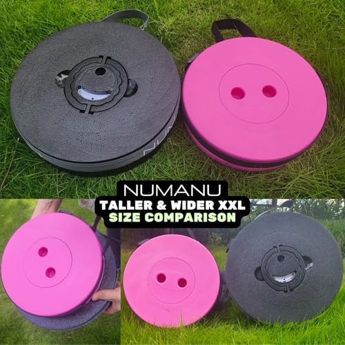 XXL Collapsible Stool for Adults 2 (XXL 19.7" + Cushions & Bags (Pack of 2))