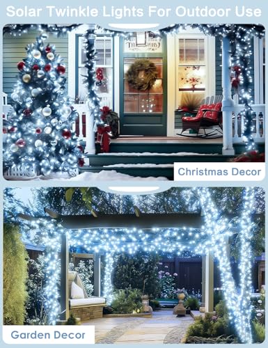 Solar String Lights Outdoor (Cool White / 6 Pack(100LED))