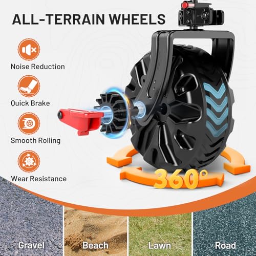 600L Beast Wagon 26" W Extra Wide All Terrain Folding w (Black / 600L)