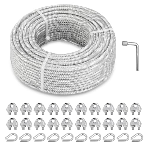 3 16" Wire Rope Clips Kit (3/16in X 100ft)