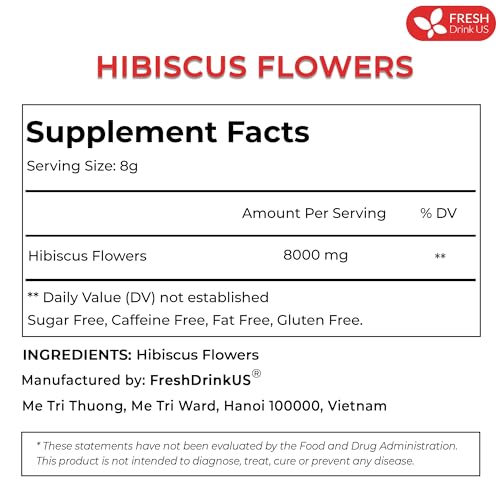 Premium 21oz Hibiscus Dried Flowers (22oz)