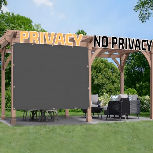 Shade Cloth 4x5 FT Sun Shade (4' x 5' custom size / Dark Grey)