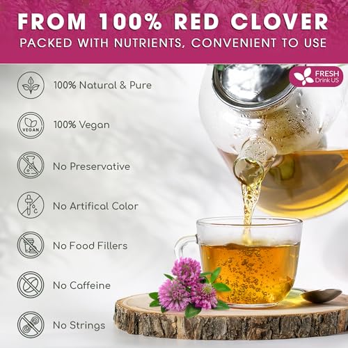 Premium Red Clover Herbal Tea (35 Tea Bags)