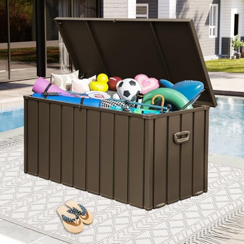 Domi 160Gallon Deck Box (Brown / 160 Gallon)