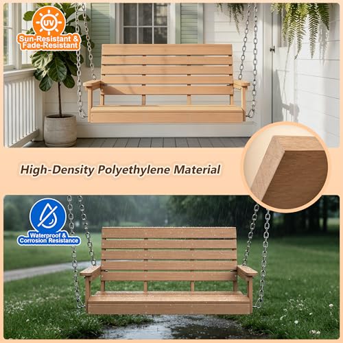 4 FT 2 Seat Porch Swing (Natural / 2 Seat)