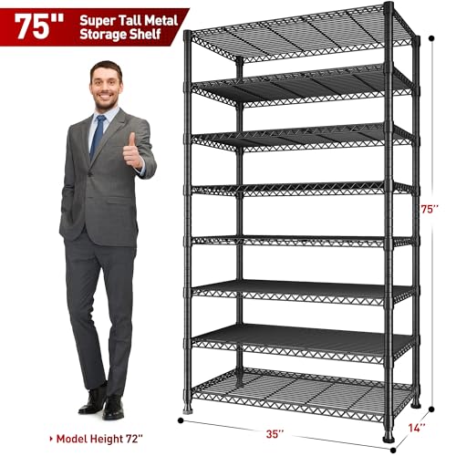 8 Tier Metal Shelving