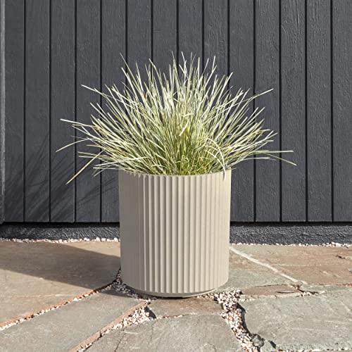 Demi Series Round Planter for Porch (Sand / 16 inch)