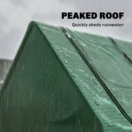6' x 3' x 3' Portable Greenhouse with 2 PE (Green / 6' x 3' x 3')