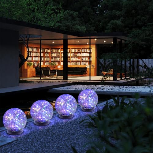 Solar Globe Lights Outdoor Waterproof (Multicolor / 8 globes)