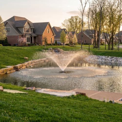 1.5 HP Floating Fountain & Aerator for Ponds and Lakes with 100 ft Cord
